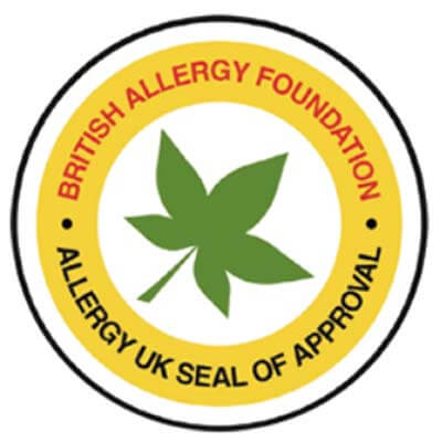 Certificado por la British Allergy Foundation